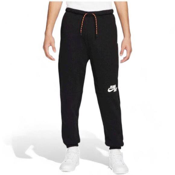 Nike Air Jordan Men's Jumpman Sweatsuit Cheetah Tracksuit 2 PC Set Black/Yellow - Picture 4 of 14